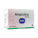 ampicilina 500 mg 100 capsulas mk