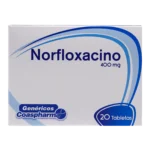 norfloxacino 400 mg 20 tabletas coa