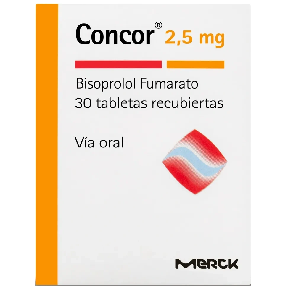 concor 2.5 mg 30 tabletas (p) - Imagen 1