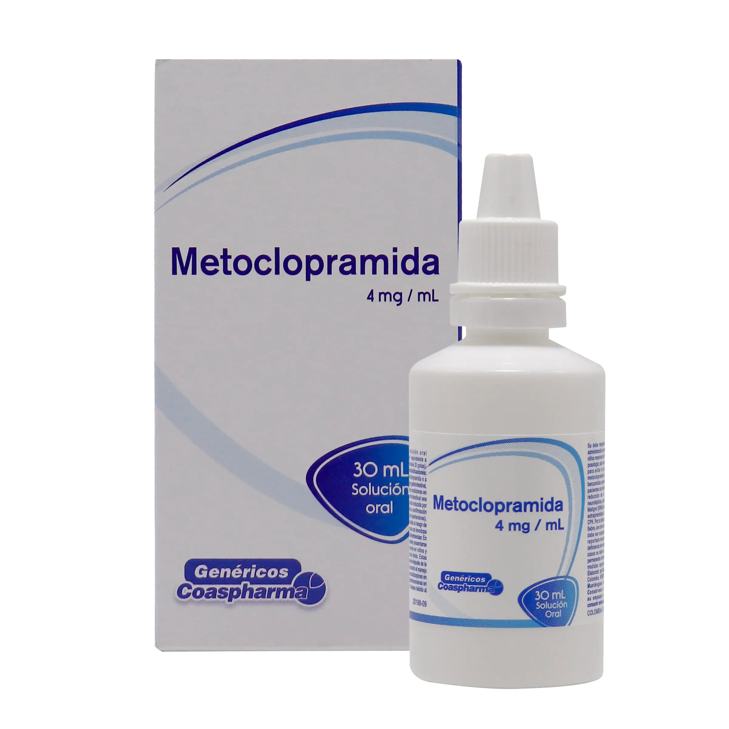 metoclopramida 4 mg/ml gotas 30 ml coa - Imagen 1