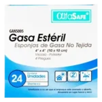 gasa esteril alfa safe 4x4 yd alfa 24 unid