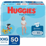 pañal huggies tri.protec et.5 xxg 50 und