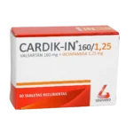 cardik-in 160/1.25 mg 30 tabletas