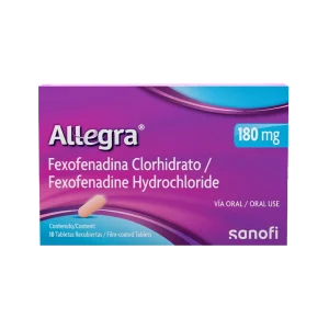 allegra 180 mg 10 tabletas