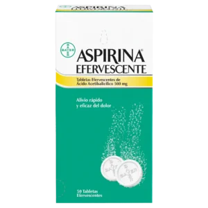 aspirina eferv 500 mg 50 tabletas