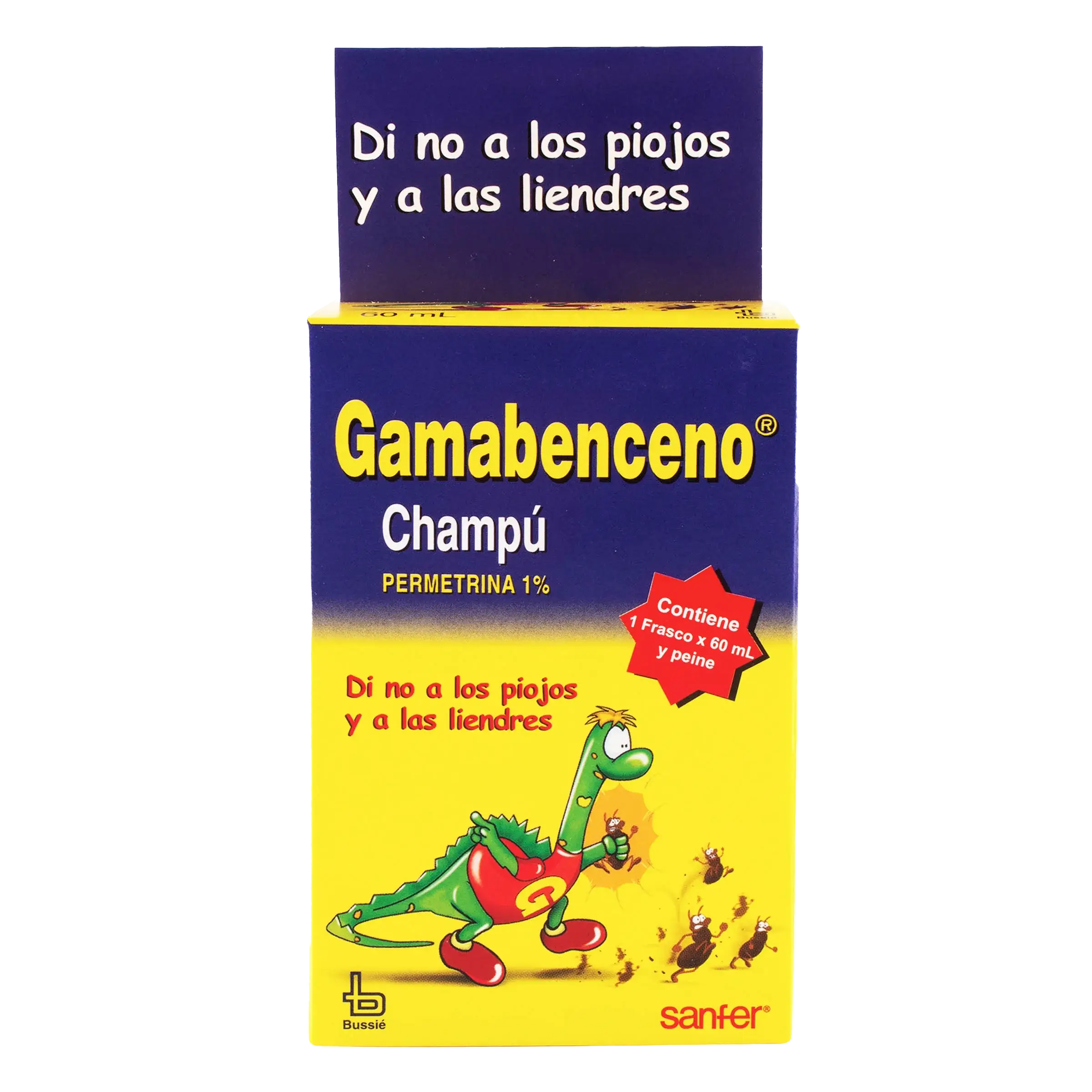 champu gamabenceno 60 ml