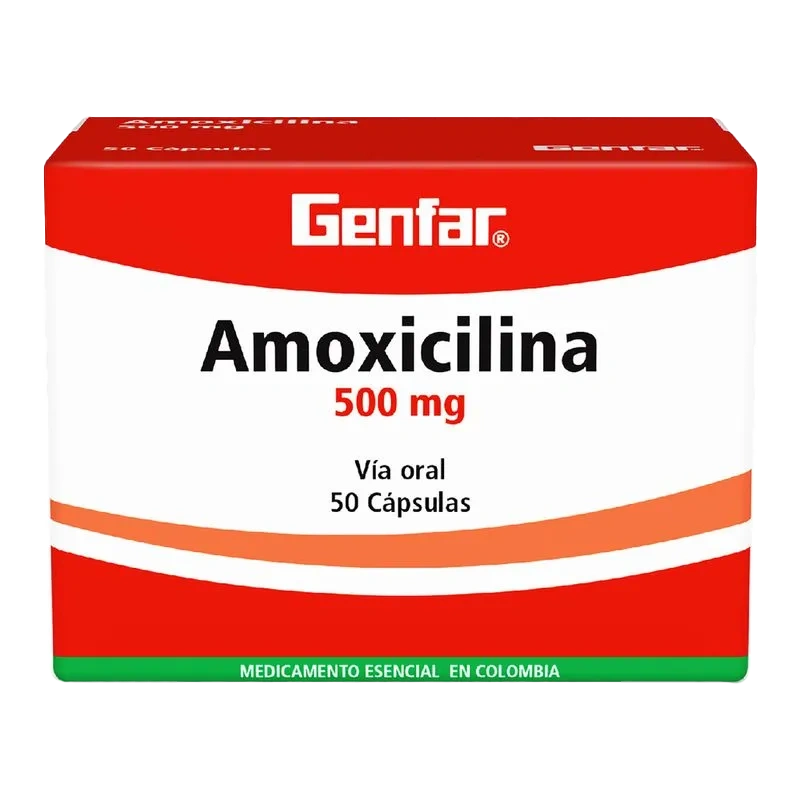 amoxicilina 500 mg 50 capsulas gf