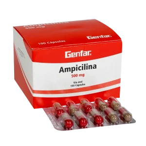 ampicilina 500 mg 100 capsulas gf