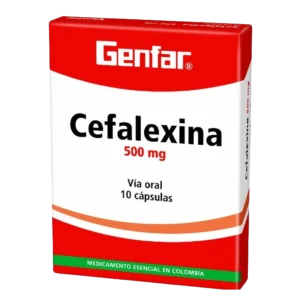 cefalexina 500 mg 10 tabletas gf
