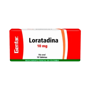 loratadina 10 mg 10 tabletas gf