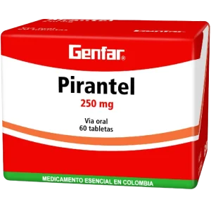 pamoato pirantel 250 mg 60 tabletas gf