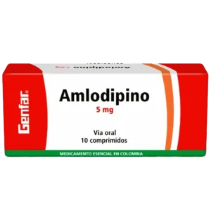 amlodipino 5 mg 10 tabletas gf