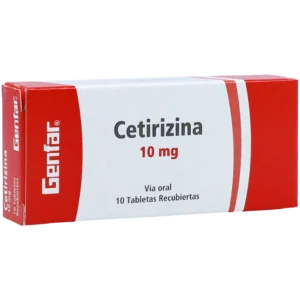 cetirizina 10 mg 10 tabletas gf