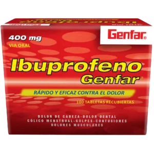 ibuprofeno 400 mg 100 tabletas gf