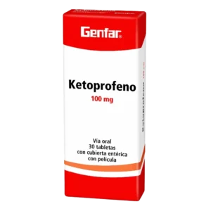 ketoprofeno 100 mg 30 tabletas gf