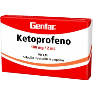 ketoprofeno 100 mg 6 ampollas gf