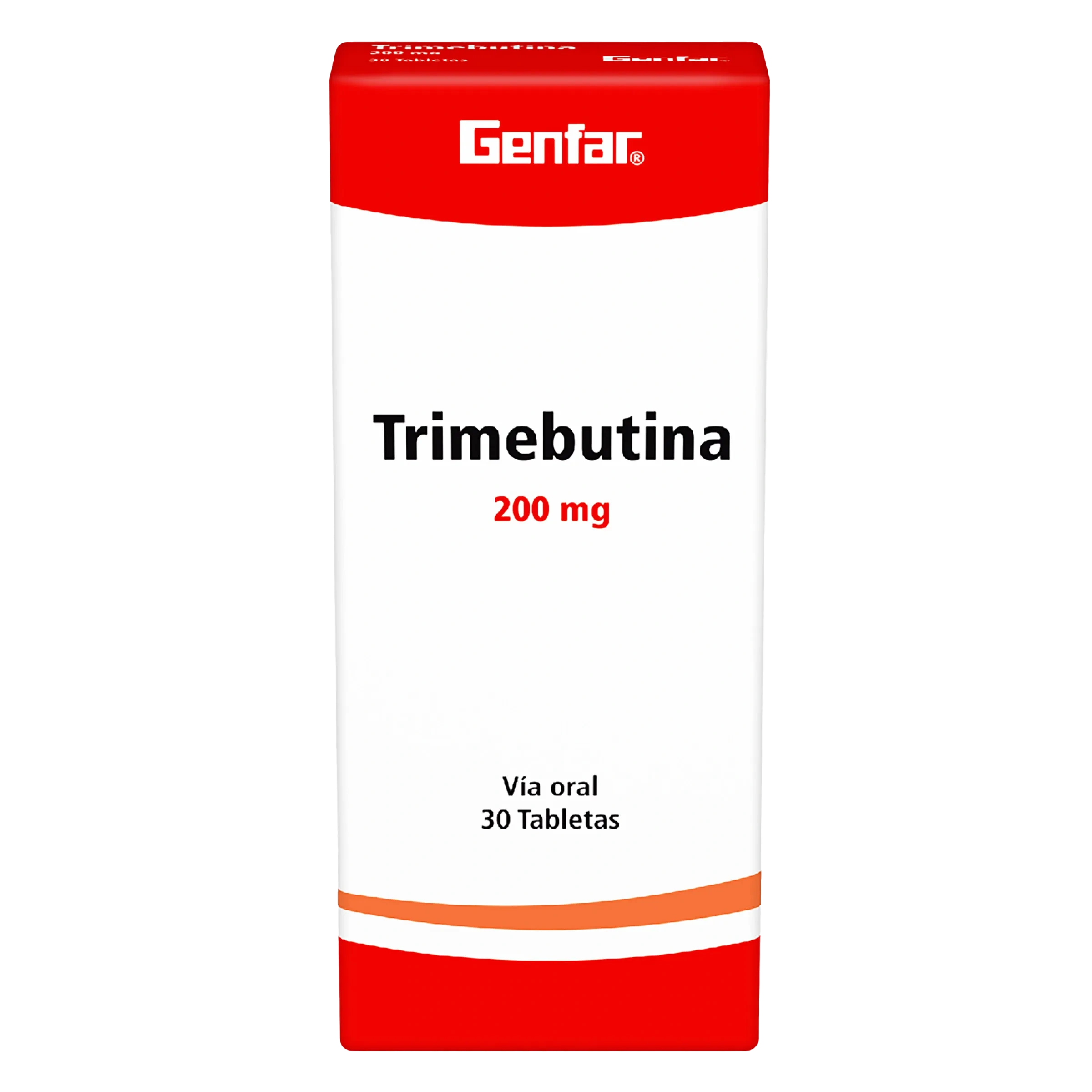 trimebutina 200 mg 30 tabletas gf