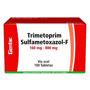 trimetoprim sulfa f 160/800 mg 100 tab gf