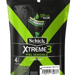 maquina schick xtreme.3 p/sensib 4 und