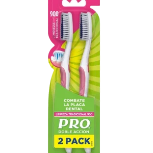 cepillo dent pro 900 adultos doble accion 2x1