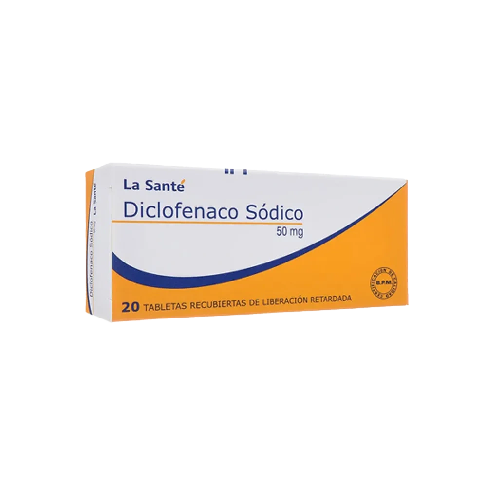 diclofenaco 50 mg 20 tabletas ls