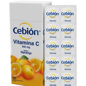 cebion masticable naranja 100 tabletas