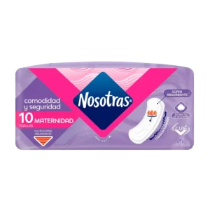 toallas nosotras maternidad tela 10 und