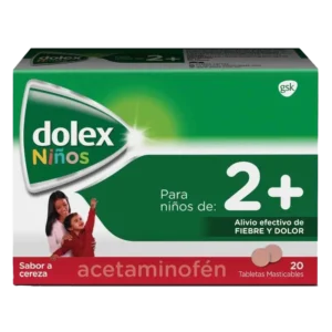 dolex ped 20 tabletas mastic