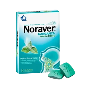noraver menta forte 12 pastillas