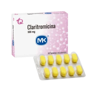 claritromicina 500 mg 10 tabletas mk