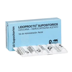 lidoprocto 10 supositorios