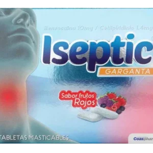 iseptic frut.rojos 12 tabletas