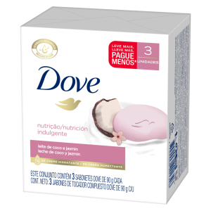 jabon dove leche/coco 90 gr 3 und