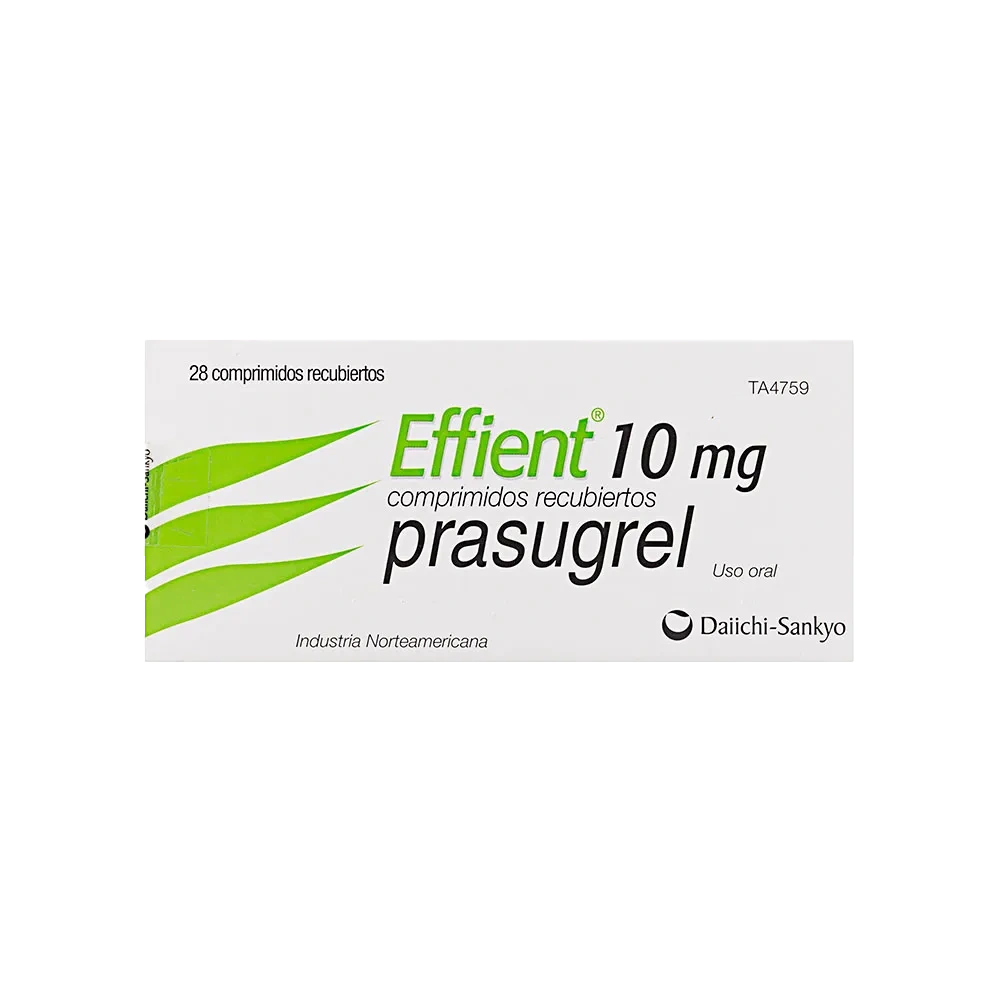 effient 10 mg 28 tabletas