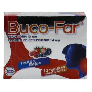 buco-far garganta frut.roj tabletas 12 und