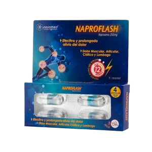 naproflash 250 mg 4 tabletas