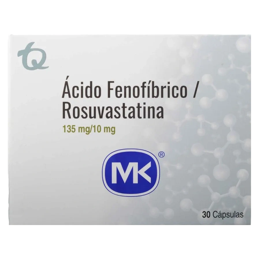 acido fenofibrico+rosuvast 135/10 mg 30 caps mk