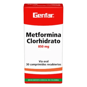metformina 850 mg 30 tabletas gf