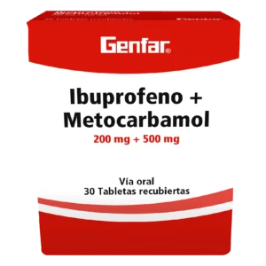 ibuprofeno+metocarb 30 tabletas gf