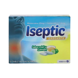 iseptic miel.limon 12 tabletas