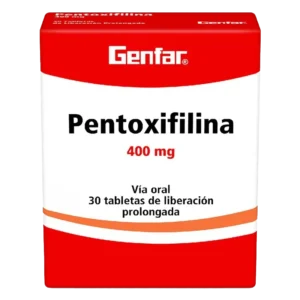 pentoxifilina 400 mg 30 tabletas gf