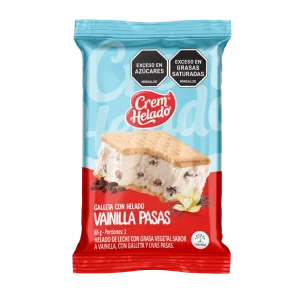 galleta con helado pasas crem helado