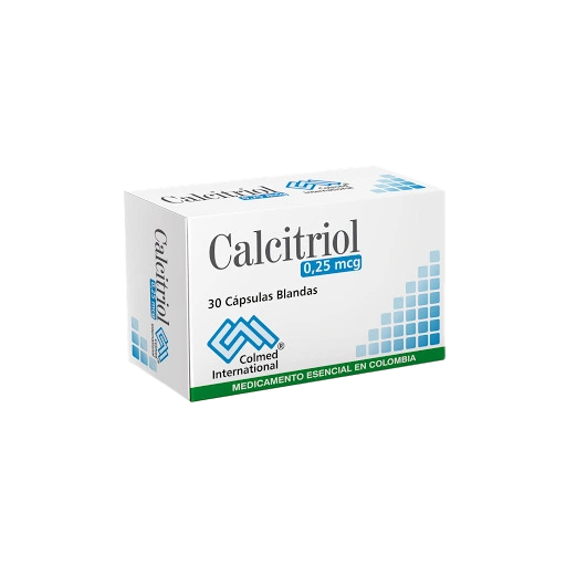 calcitriol 0.25 mcg 30 capsulas pc