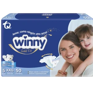 pañal winny ult gold et.5 50 und