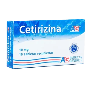 cetirizina 10 mg 10 tabletas ag