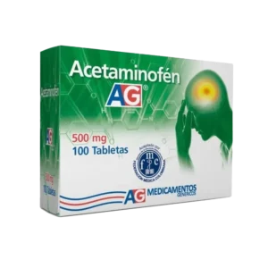 acetaminofen 500 mg 100 tabletas ag