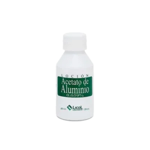 acetato aluminio locion 120 ml lc