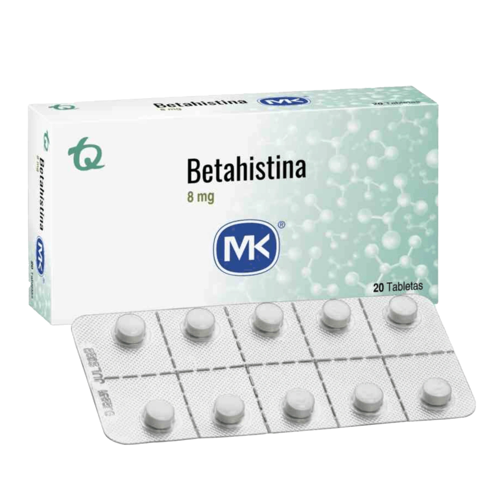betahistina 8 mg 20 tabletas mk