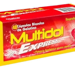 multidol express 400 mg 48 capsulas