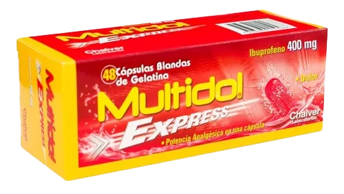multidol express 400 mg 48 capsulas